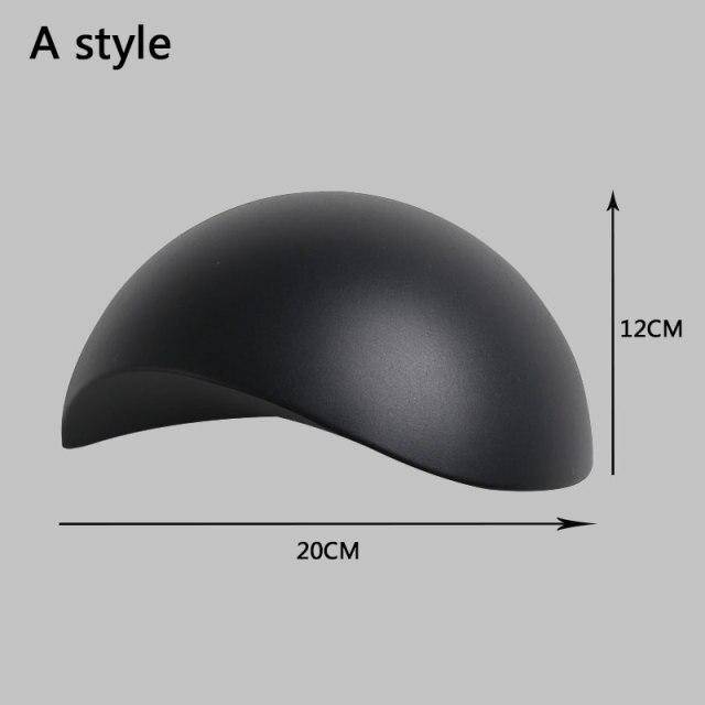 Applique murale LED Mushroom en métal. | Marco Lucetti Noir / Froide