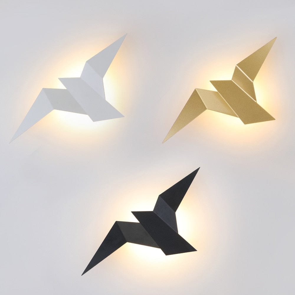 Applique murale LED Naila Origami Bird | Marco Lucetti Blanc / Chaude