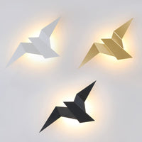 Applique murale LED Naila Origami Bird | Marco Lucetti Blanc / Chaude