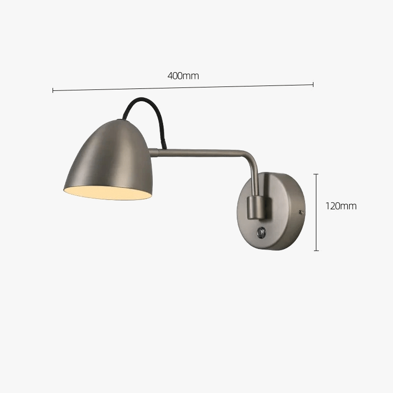 Applique Murale LED Nickel Touch Rotative | Marco Lucetti