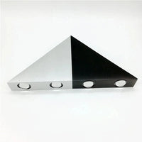 Applique Murale LED Noir et Argent à Double Têtes - Éclairage Haut vers Bas - Intérieur Chambre ou Salon | Marco Lucetti