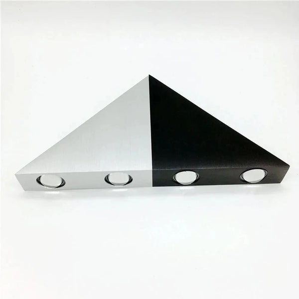 Applique Murale LED Noir et Argent à Double Têtes - Éclairage Haut vers Bas - Intérieur Chambre ou Salon | Marco Lucetti