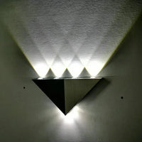 Applique Murale LED Noir et Argent à Double Têtes - Éclairage Haut vers Bas - Intérieur Chambre ou Salon | Marco Lucetti Blanc froid