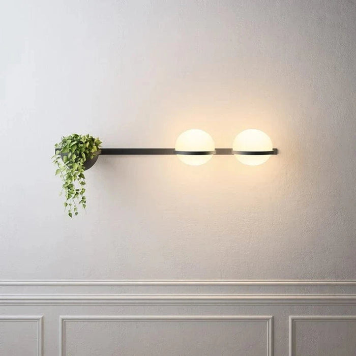 Applique murale LED Noir Moderne | Marco Lucetti
