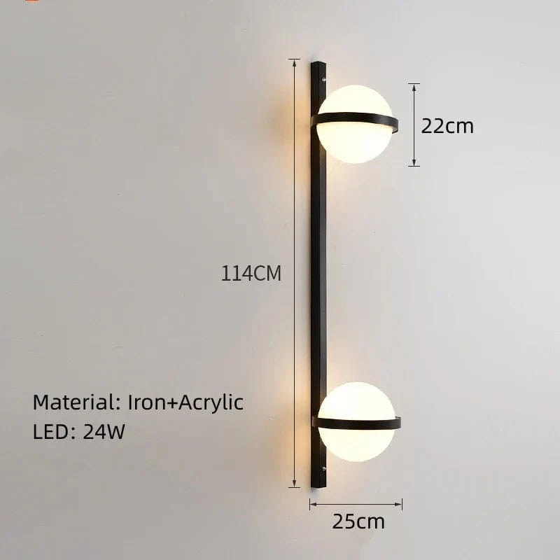 Applique murale LED Noir Moderne | Marco Lucetti E
