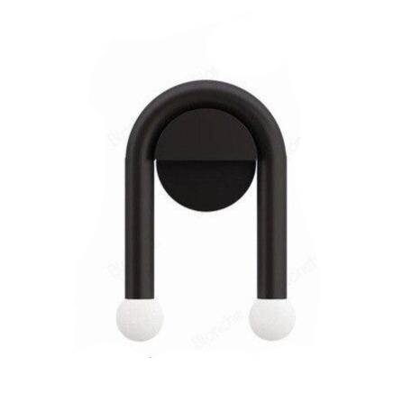 Applique murale LED noire double modernité | Marco Lucetti