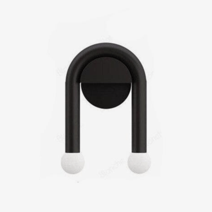 Applique murale LED noire double modernité | Marco Lucetti