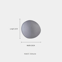 Applique murale LED Nord Light en verre coloré | Marco Lucetti D-Gris Fumée