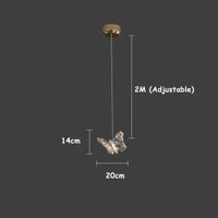 Applique murale LED Nordic Butterfly | Marco Lucetti Suspension-1 tête / Lumière naturelle