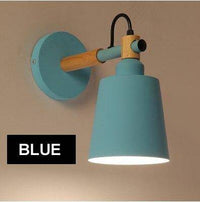 Applique murale LED Nordic en bois et métal | Marco Lucetti Bleu