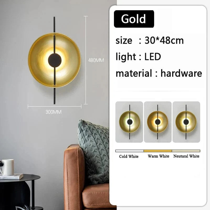 Applique murale LED Nordic Moderne | Marco Lucetti Or / Trois couleurs