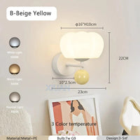 Applique murale LED Nordic Mushroom pour une ambiance créative. | Marco Lucetti B Beige Jaune