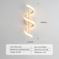 Applique murale LED Nordic Wood | Marco Lucetti A / Lumière blanche