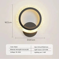 Applique murale LED Nordica - Éclairage Escaliers & Hôtel | Marco Lucetti B noir / Lumière blanche