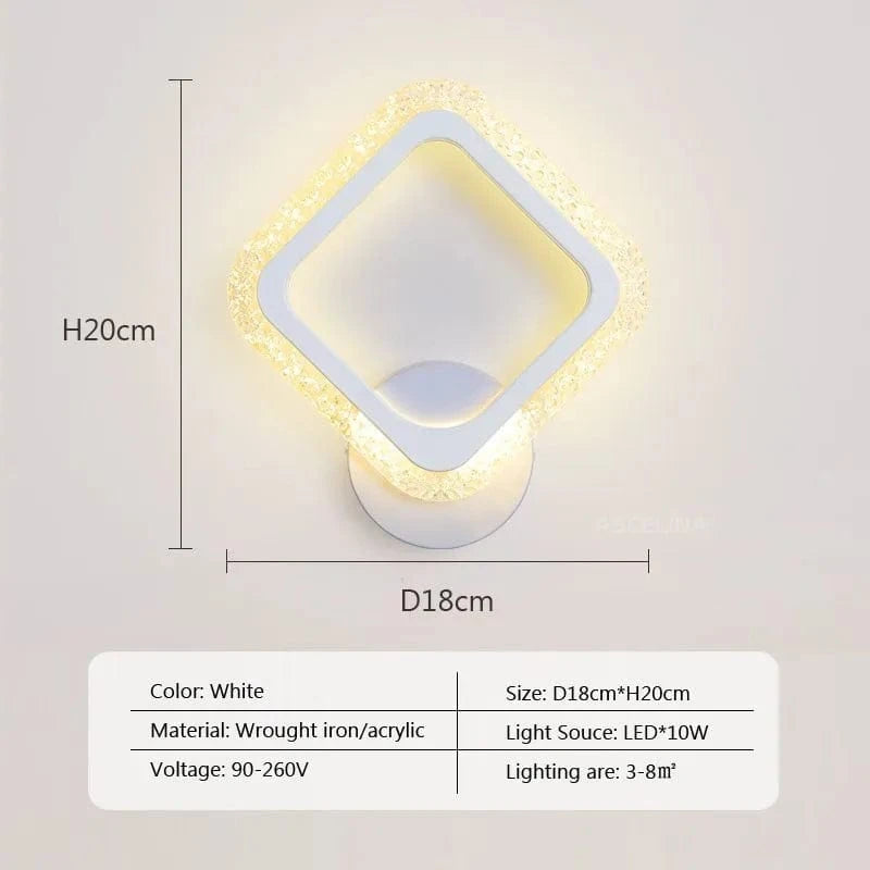 Applique murale LED Nordica - Éclairage Escaliers & Hôtel | Marco Lucetti D blanc / Lumière blanche