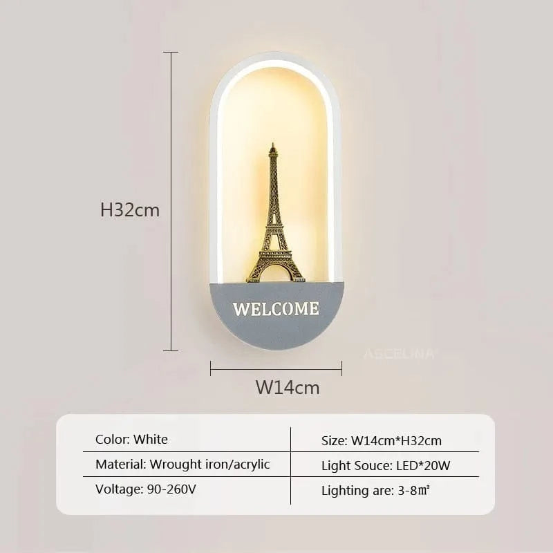 Applique murale LED Nordica - Éclairage Escaliers & Hôtel | Marco Lucetti Je blanc / Lumière blanche