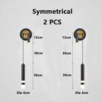 Applique murale LED Nordik Light | Marco Lucetti B noir 2 pièces / Blanc chaud (2700-3500K)