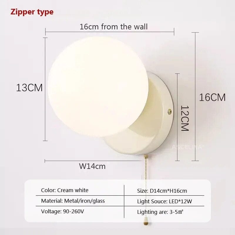 Applique murale LED Nordikream | Marco Lucetti WL655 Fermeture éclair blanche / Blanc froid