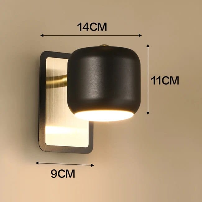 Applique murale LED Nordique 5W - Design Intégré | Marco Lucetti Un noir / Blanc chaud (2700-3500K)