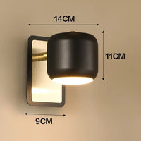 Applique murale LED Nordique 5W - Design Intégré | Marco Lucetti Un noir / Blanc chaud (2700-3500K)