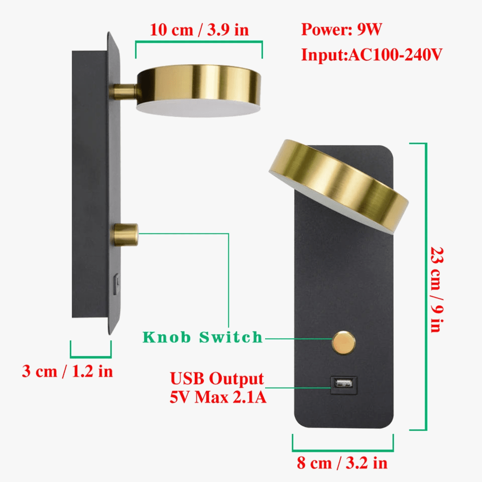 Applique murale LED nordique 9W - NordiLight | Marco Lucetti
