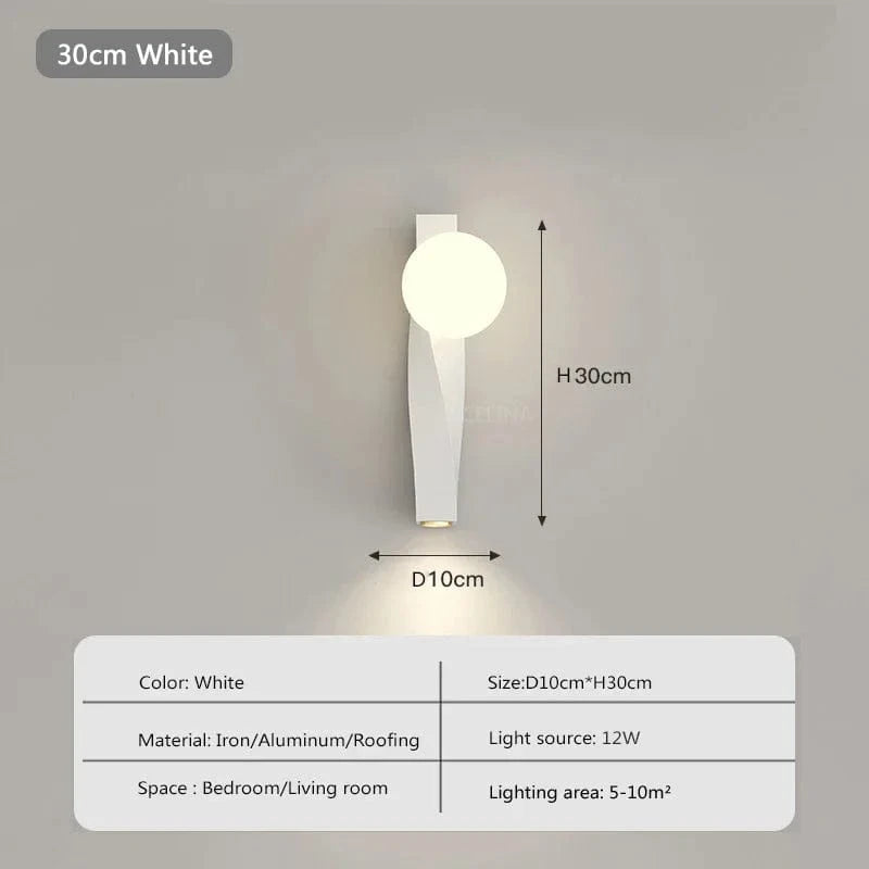 Applique murale LED nordique au Design Épuré | Marco Lucetti Blanc-30cm / Blanc froid
