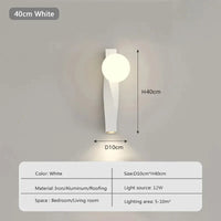 Applique murale LED nordique au Design Épuré | Marco Lucetti Blanc-40cm / Blanc froid