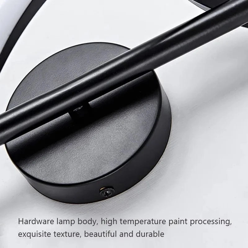 Applique Murale LED Nordique Black & White Glam | Marco Lucetti