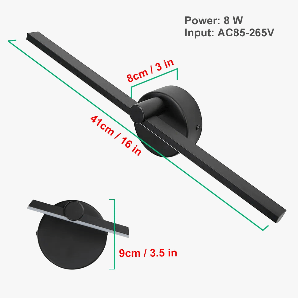 Applique murale LED nordique - Blanc/Noir -  | Marco Lucetti