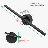 Applique murale LED nordique - Blanc/Noir -  | Marco Lucetti