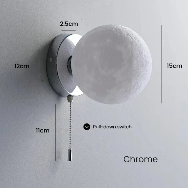 Applique murale LED nordique chic | Marco Lucetti Chrome / Blanc chaud