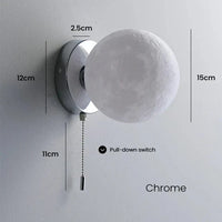 Applique murale LED nordique chic | Marco Lucetti Chrome / Blanc chaud