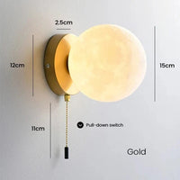 Applique murale LED nordique chic | Marco Lucetti Or / Blanc chaud