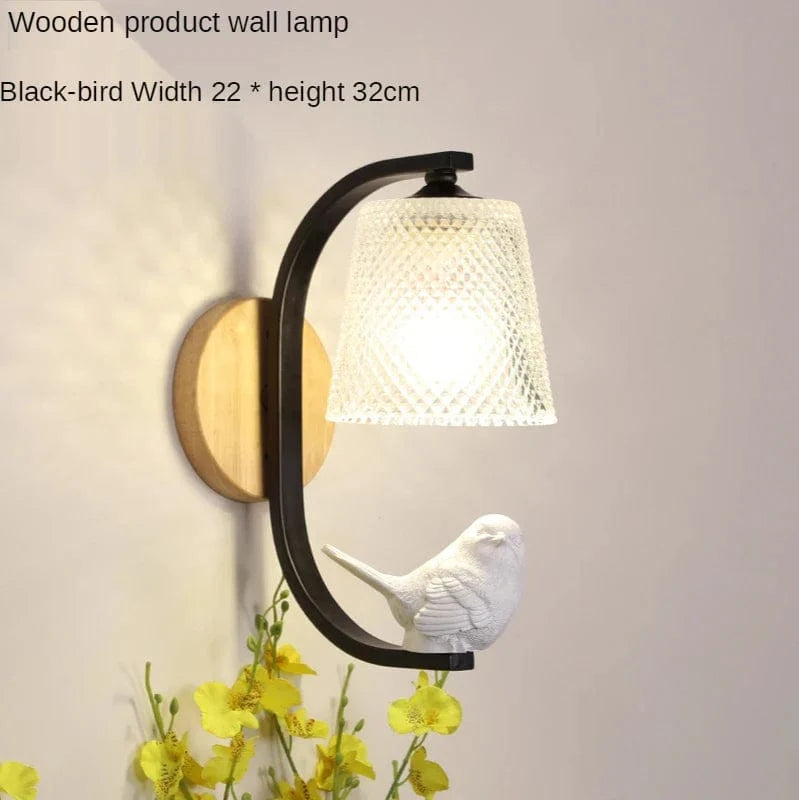 Applique murale LED nordique - Collection Oiseaux | Marco Lucetti Merle