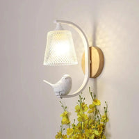 Applique murale LED nordique - Collection Oiseaux | Marco Lucetti Oiseau blanc