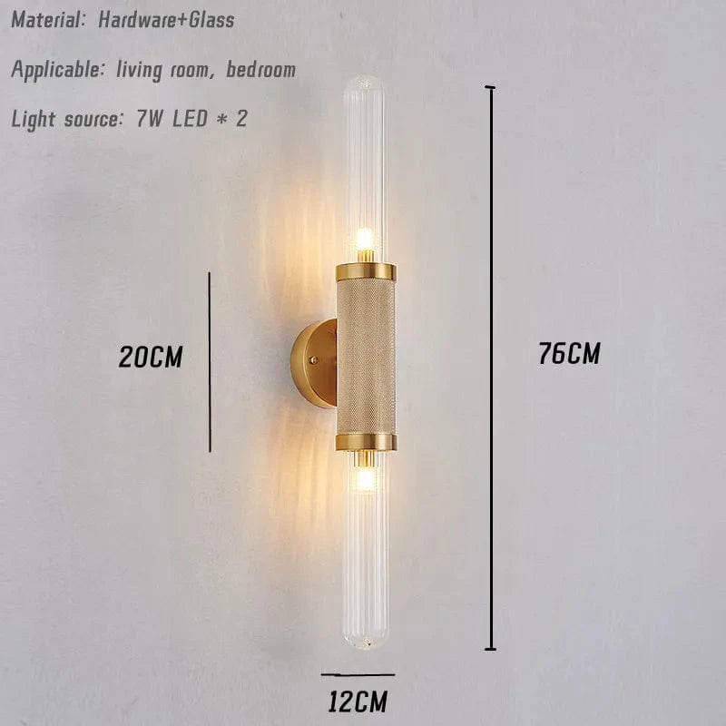 Applique murale LED nordique design moderne de luxe | Marco Lucetti B-H76 L12cm / Lumière froide 6000K