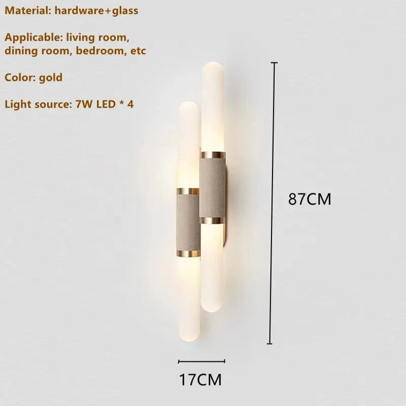 Applique murale LED nordique design moderne de luxe | Marco Lucetti H87 L17cm / Lumière froide 6000K