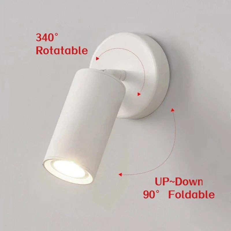 Applique Murale LED Nordique Double Tête Rotative pour Lecture et Étude - Lumières Brillantes | Marco Lucetti