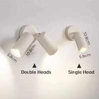 Applique Murale LED Nordique Double Tête Rotative pour Lecture et Étude - Lumières Brillantes | Marco Lucetti