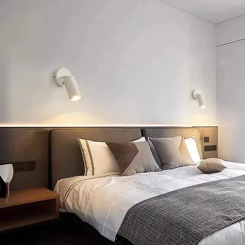 Applique Murale LED Nordique Double Tête Rotative pour Lecture et Étude - Lumières Brillantes | Marco Lucetti