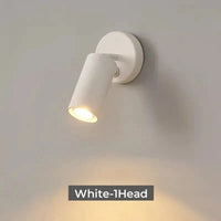 Applique Murale LED Nordique Double Tête Rotative pour Lecture et Étude - Lumières Brillantes | Marco Lucetti Blanc 1Tête / GU10 sans ampoule