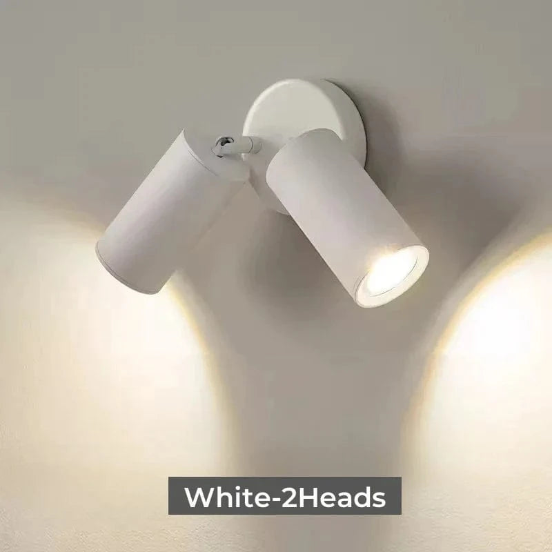 Applique Murale LED Nordique Double Tête Rotative pour Lecture et Étude - Lumières Brillantes | Marco Lucetti Blanc 2Têtes / Blanc froid 6000K