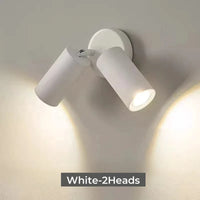 Applique Murale LED Nordique Double Tête Rotative pour Lecture et Étude - Lumières Brillantes | Marco Lucetti Blanc 2Têtes / Blanc froid 6000K