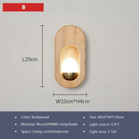 Applique murale LED nordique en bois naturel | Marco Lucetti B / Blanc chaud (2700-3500K)