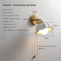 Applique murale LED nordique en céramique | Marco Lucetti WL583A / Blanc froid