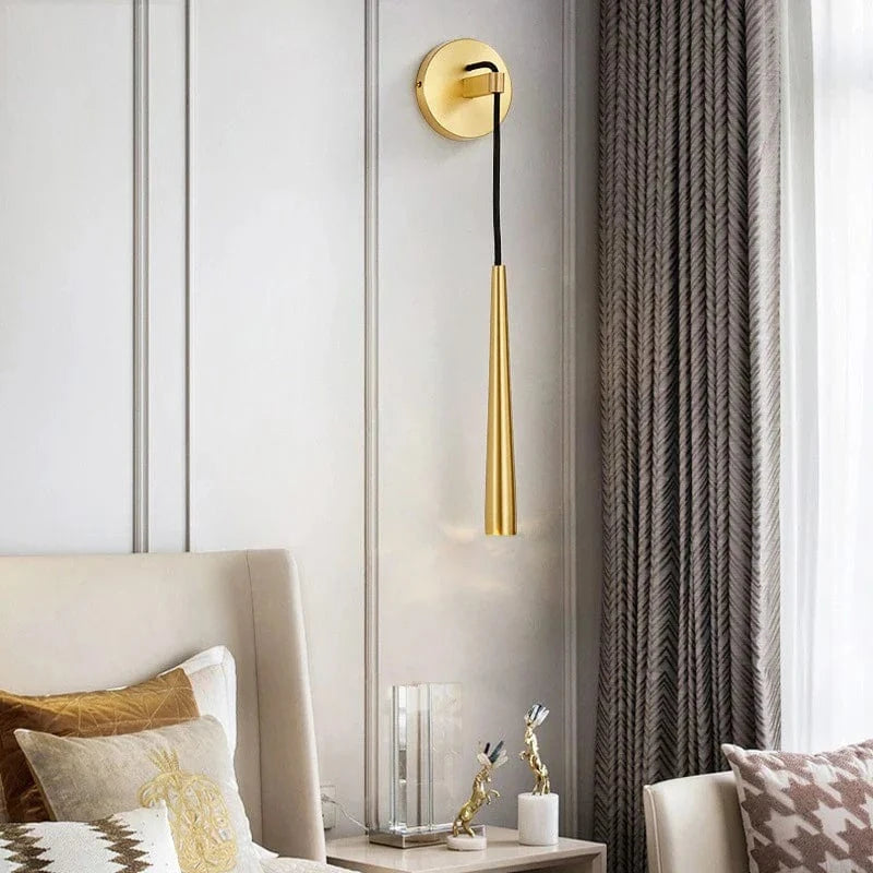 Applique Murale LED Nordique en Cuivre - Hauteur Réglable - Montage en Surface | Marco Lucetti