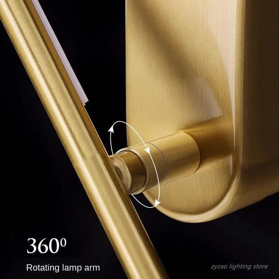 Applique murale LED nordique en cuivre pour décoration intérieure | Marco Lucetti