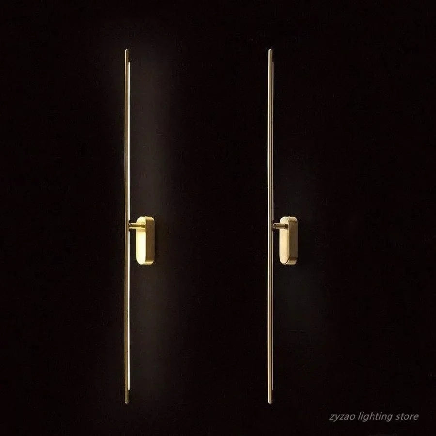 Applique murale LED nordique en cuivre pour décoration intérieure | Marco Lucetti