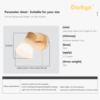 Applique murale LED nordique en résine pour décoration moderne de chambre, salon et cuisine | Marco Lucetti