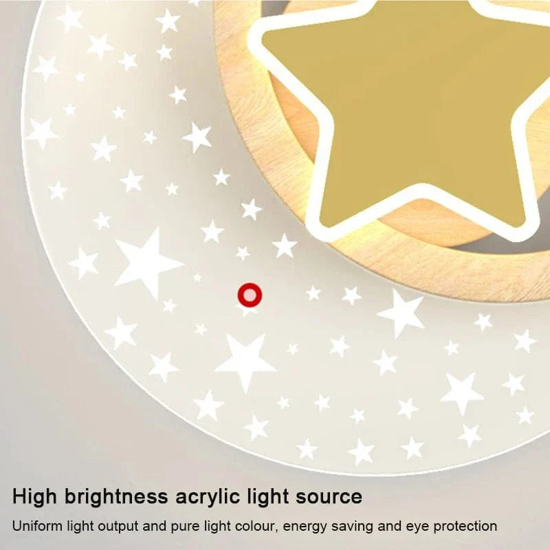 Applique murale LED Nordique Étoile Lune - Décoration Intérieure Scintillante | Marco Lucetti